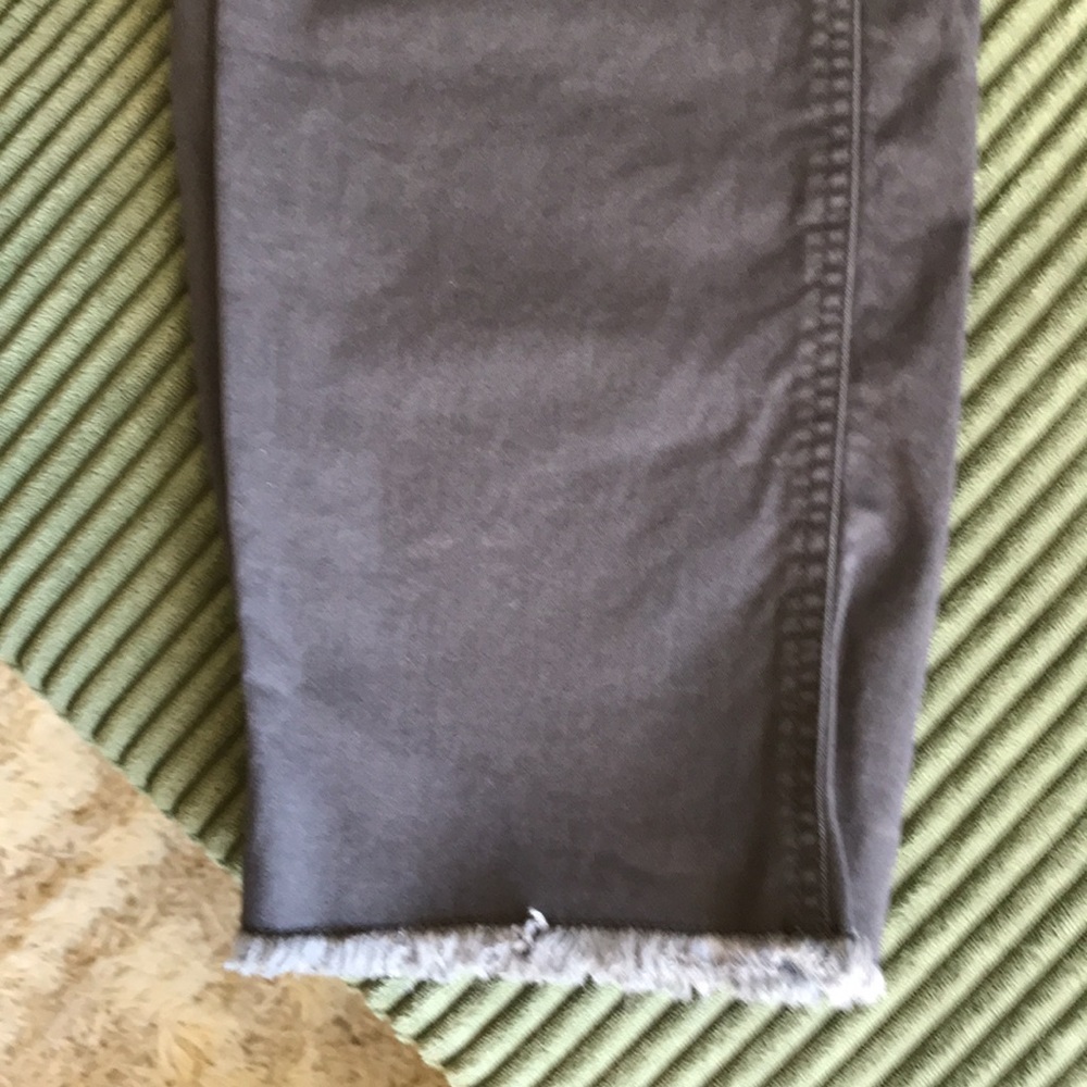 LOFT Curvy Gray Ankle Pants - Picture 6 of 8